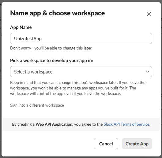 Slack Apps Page