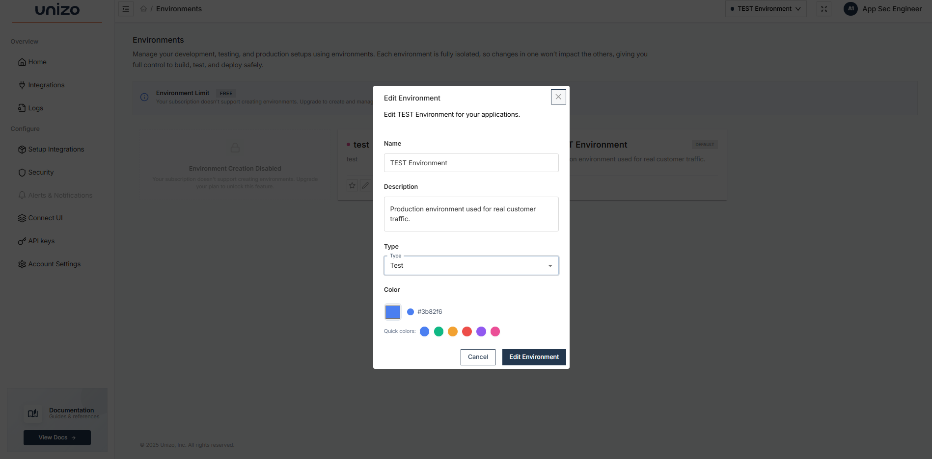 Unizo Sign Up Form